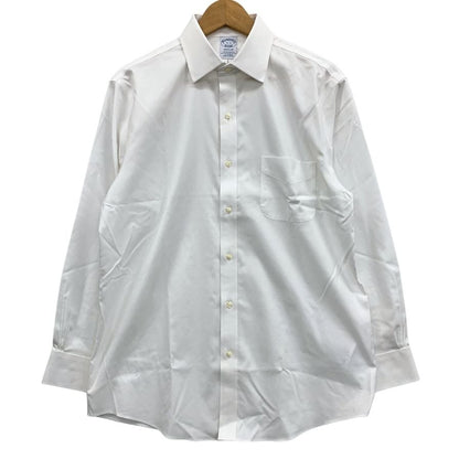 極美品◆ブルックスブラザーズ シャツ レギュラー 15-31 メンズ サイズ15 ホワイト BROOKS BROTHERS 【AFB38】