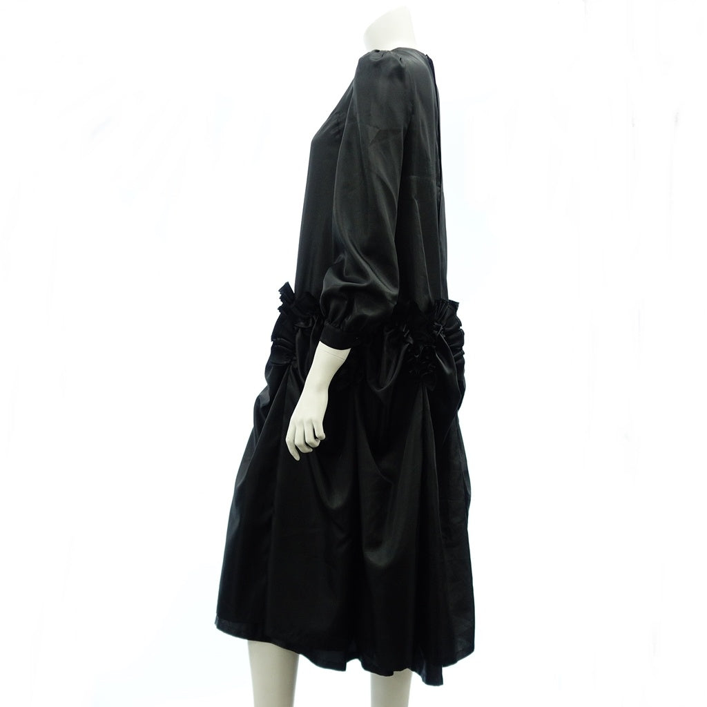 Good condition ◆ Noir Kei Ninomiya Long Sleeve Dress AD2022 Polyester Women's Black Size S 3J-O009 noir kei ninomiya [AFB5] 