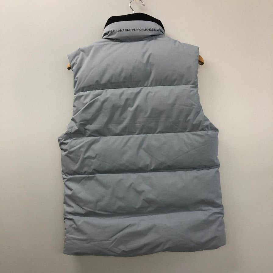 極美品◆メレル ダウンベスト  ジップ ブルー系 サイズ95 MERRELL 【AFB48】