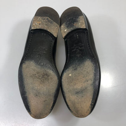 フェラガモ タッセルローファー パイソン ブラック メンズ サイズ6.5 Salvatore Ferragamo 約25.0cm【AFC33】