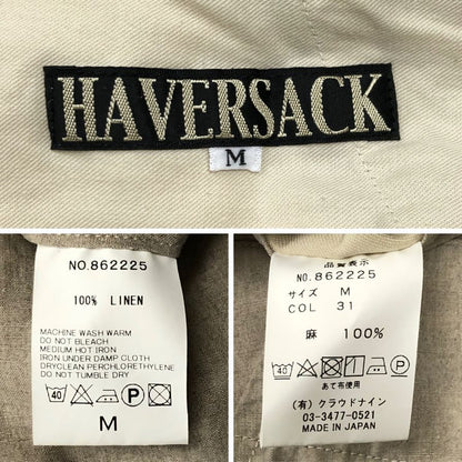 ハバーサック リネンパンツ SS ベージュ メンズ サイズM HAVERSACK【】