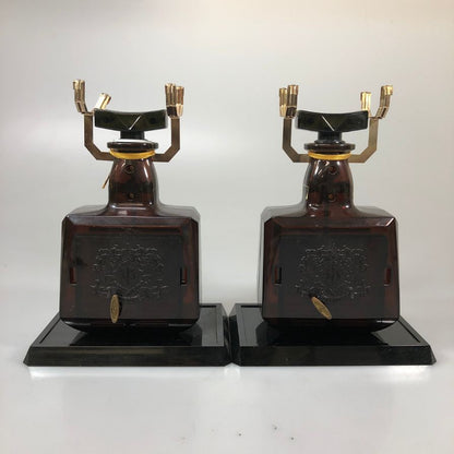 サントリー ウイスキー ローヤル オルゴール 黒電話 保留音 【2個セット】 SUNTORY【AFI26】【中古】