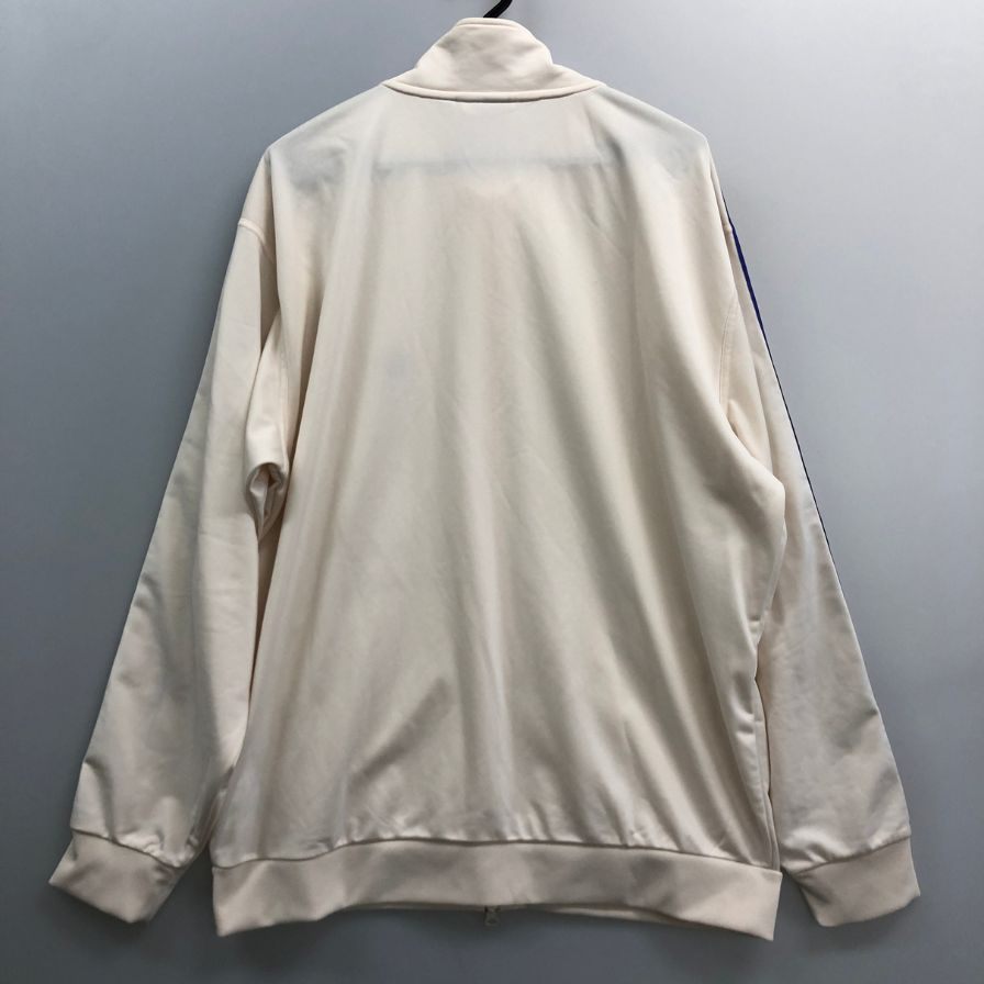 美品◆アディダス トラックジャケット ジェンダーニュートラル アイボリー メンズ サイズL ADIDAS 【AFB43】