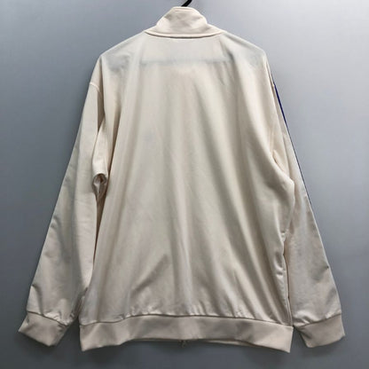 美品◆アディダス トラックジャケット ジェンダーニュートラル アイボリー メンズ サイズL ADIDAS 【AFB43】