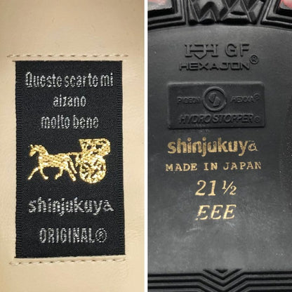 新宿屋 レザーパンプス クドゥ 3850-910 21.5cm レディース ブラック shinjukuya 約21.5cm【7-19】
