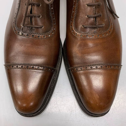 クロケット&ジョーンズ レースアップシューズ ハンドグレードライン エンデル ブラウン サイズUK7D CROCKETT&JONES ENDELL ビジネスシューズ 約25.5cm【LA】【中古】