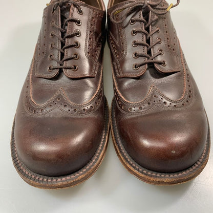 フットザコーチャー レザーシューズ ウイングチップ サイズ8 ブラウン系 メンズ foot the coacher 約26.0cm【AFC44-2】
