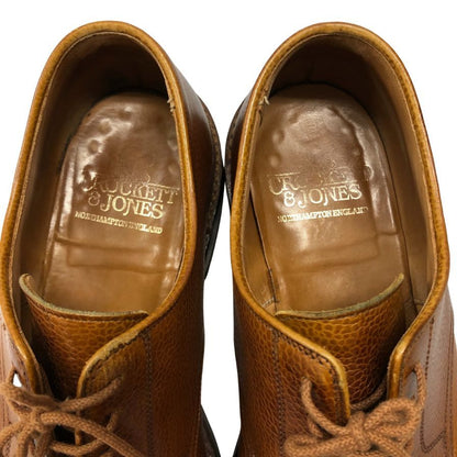 クロケット&ジョーンズ レザーシューズ セッジムーア シボ革 ブラウン サイズ7E CROCKETT&JONES SEDGEMOOR ビジネスシューズ 約26.0cm【LA】【中古】