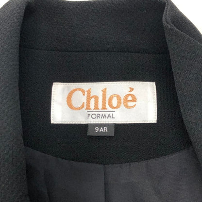 美品◆クロエ フォーマル テーラードジャケット 喪服 冠婚葬祭 ポリエステル ブラック レディース サイズ9AR Chloe FORMAL 【AFB5】