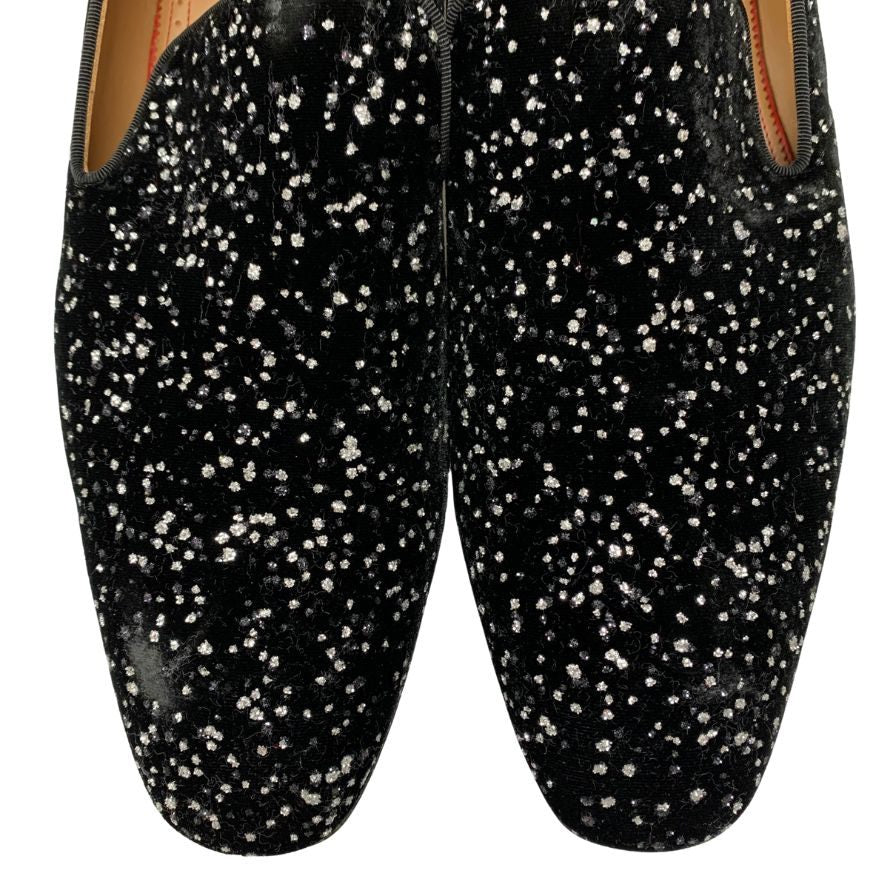 美品◇クリスチャン ルブタン ローファー COLONNAKI FLAT ベロア