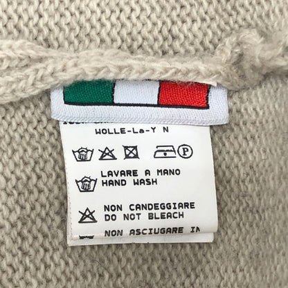中古◆バフィー ウール リネン 混合 クールネック ニット メンズ サイズ 44 ブラウン系 BAFY 【AFB28】