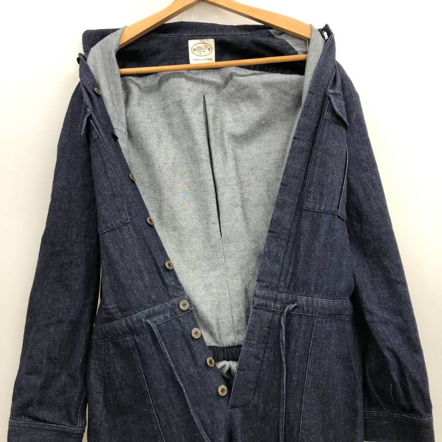 メゾン エ ヴォヤージュ 10ozデニム ジャンプスーツ メンズ  サイズL MAISON ET VOYAGE 【AFB39】