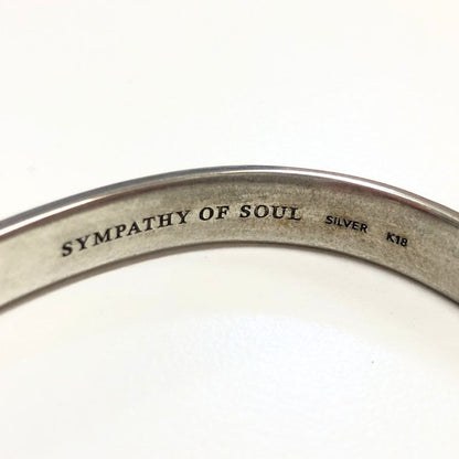 シンパシーオブソウル K18ホースシュー付き平打ちバングル Fサイズ  SYMPATHY OF SOUL【AFI5】
