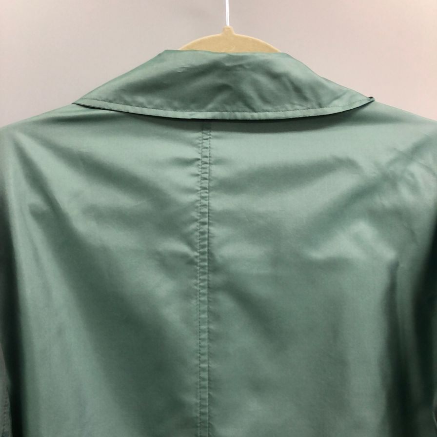 美品◆イザイア シルク100％ ジャケット ターコイズグリーン メンズ サイズ50 ISAIA 【AFB5】