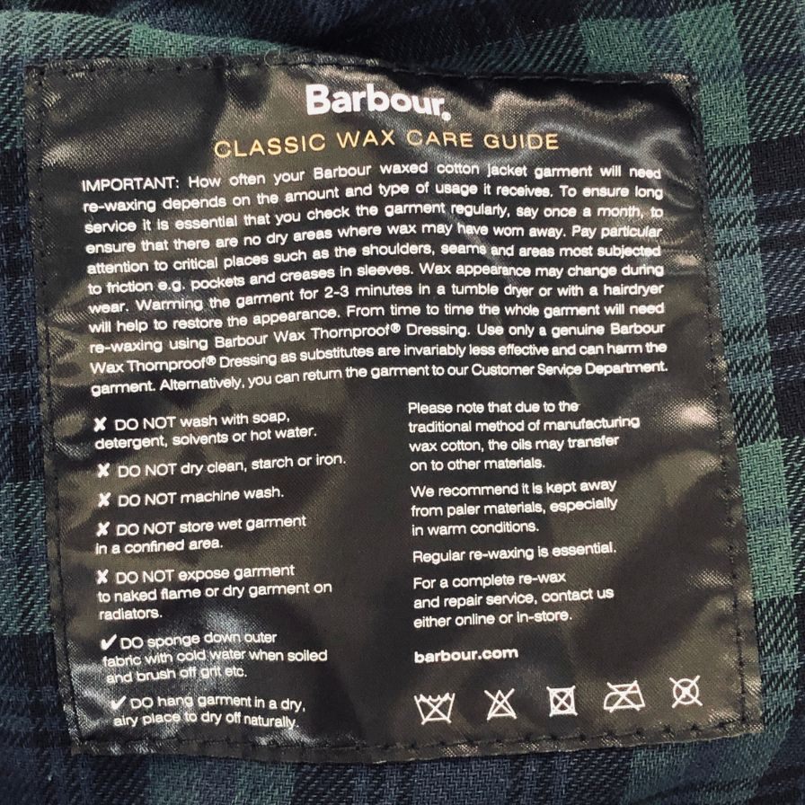 中古◆バブアー  オイルドジャケット 222MWX1277 22AW GAMEFAIR ブラック メンズ サイズ 38 Barbour 【AFA11】