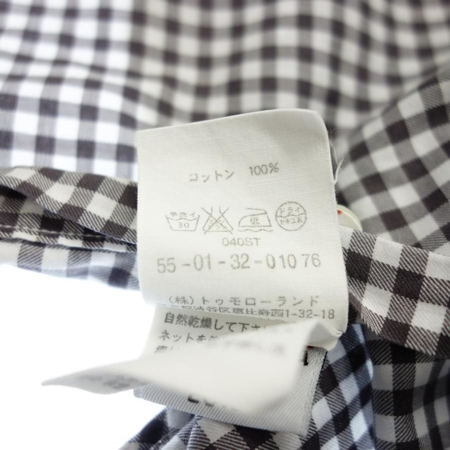 中古◆ギャンバート カスタム シャツ 長袖シャツ ギンガムチェック ボタンダウン メンズ S 茶系 GAMBERT CUSTOM SHIRT 【AFB45】