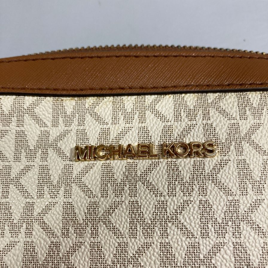 マイケルコース ショルダーバッグ ジェットセット レザー 総柄 レディース ブラック ホワイト MICHAEL KORS【AFE5】