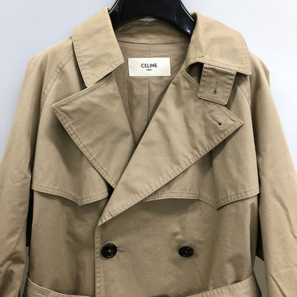 中古◆セリーヌ バイエディスリマン トレンチコート ベージュ レディース サイズ36  CELINE by HediSlimane 【AFA11】