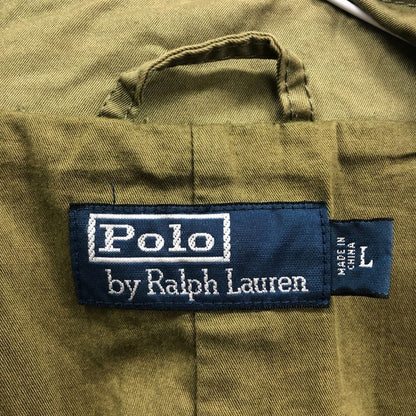 ポロラルフローレン ハーフコート 90年代 オールド カーキ メンズ サイズL Polo Ralph Lauren【LA】