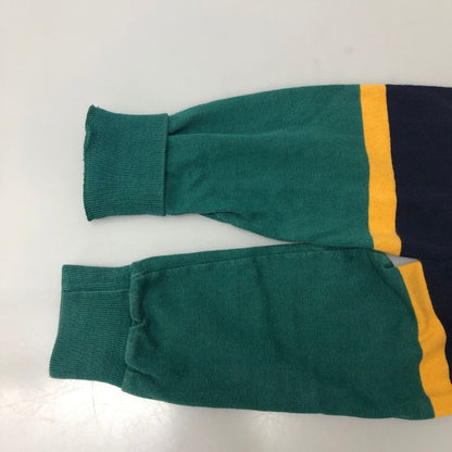 中古■エルエルビーン ラガーシャツ ボーダー グリーン系 サイズM メンズ L.L.Bean 【AFB14】