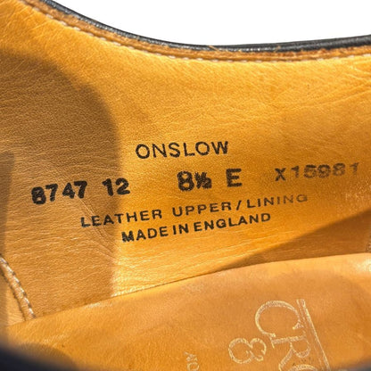クロケット&ジョーンズ レザーシューズ オンスロー サイズUK8.5E メンズ ブラック CROCKETT&JONES ビジネスシューズ 約27.0cm【LA】【中古】