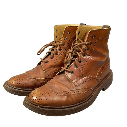 トリッカーズ ウイングチップレザーシューズ S63411 ブラウン系  メンズ サイズ 8.5 Tricker's 約27.0cm【AFC35】