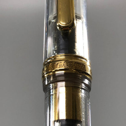 ナガサワ 万年筆 ペン先14K 585 クリア ゴールド NAGASAWA【AFB54】