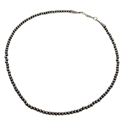 インディアンジュエリー ネックレス ナバホパール シルバー925 約50cm シルバー系 メンズ Indian jewelry【AFI13】