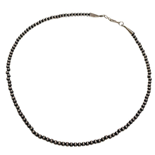 インディアンジュエリー ネックレス ナバホパール シルバー925 約50cm シルバー系 メンズ Indian jewelry【AFI13】