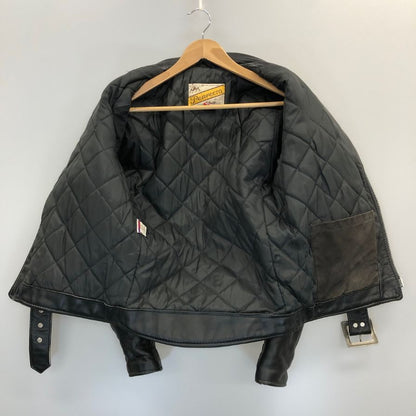 中古◆ショット ダブルライダースジャケット LOT613 ブラック サイズ34 牛革 レザー Schott perfecto 【AFG1】