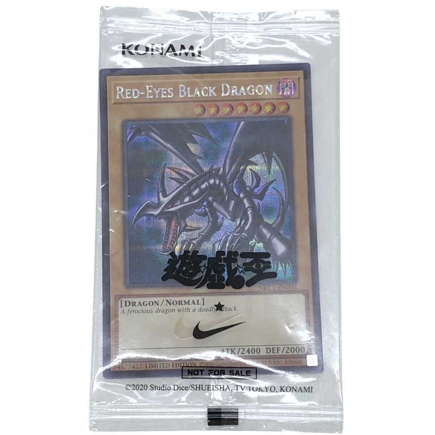 遊戯王 ナイキ レッドアイズ ブラックドラゴン 真紅眼の黒竜 LIMITED EDITION 74677422 NIKE YU-GI-OH【AFI25】【中古】