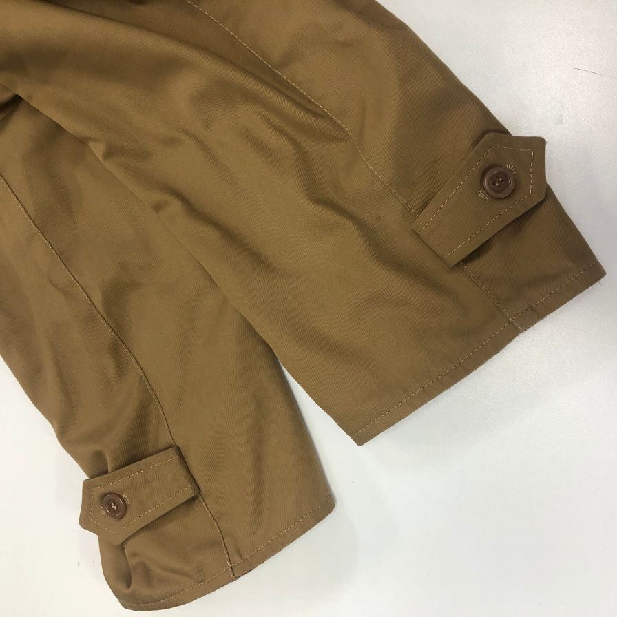 中古◆ノーブランド リバーシブルロングコート ベージュ×千鳥格子 サイズ52 メンズ 【AFB18】