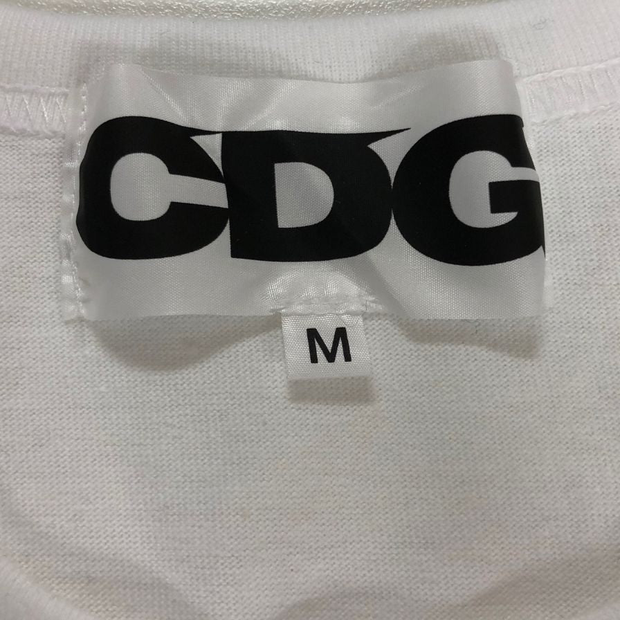 極美品◆コムデギャルソン CDG  長袖 Tシャツ  AD2019 SZ-T035 袖バックプリント ホワイト メンズ サイズM comme des garcons 【AFB21】