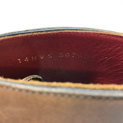 シェットランドフォックス チャッカブーツ 3076 コンビ グラスゴーシリーズ  ブラウン メンズ サイズUK7 SHETLANDFOX 約25.5cm【AFD3】