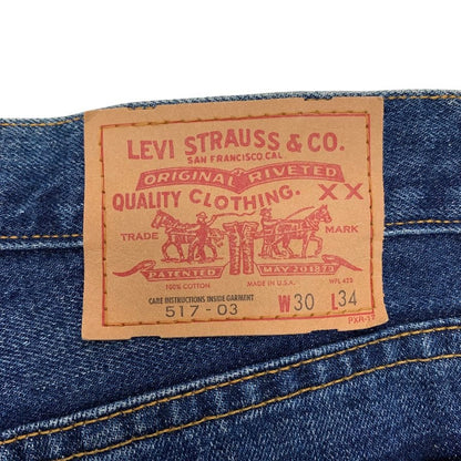リーバイス デニム 517 90S ボタン裏553 インディゴ メンズ サイズ W30 L34 LEVI’S 【AFB44】