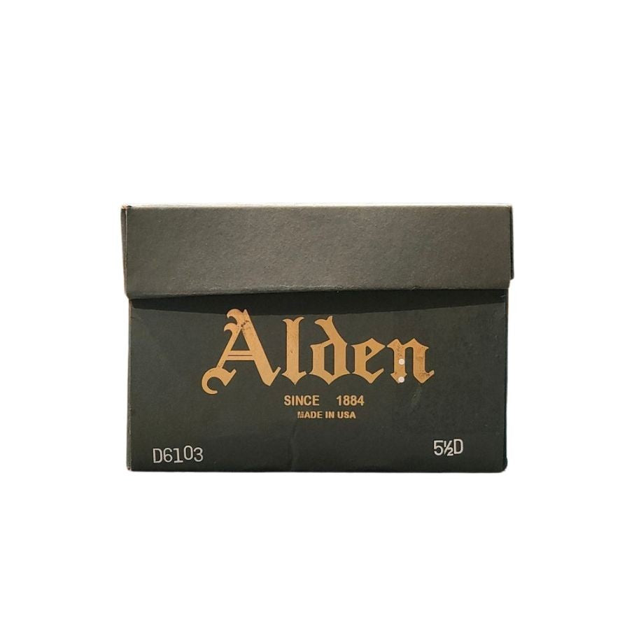 オールデン BEAMS別注 スエード プレーントゥ スリッポン ブラック メンズ サイズ5.5 Alden スリッポン 約24.0cm【LA】【中古】