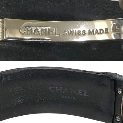 シャネル マトラッセ H0116 レディース腕時計 クォーツ ステンレススチール SS 純正レザーベルト ブラック CHANEL【AFI19】
