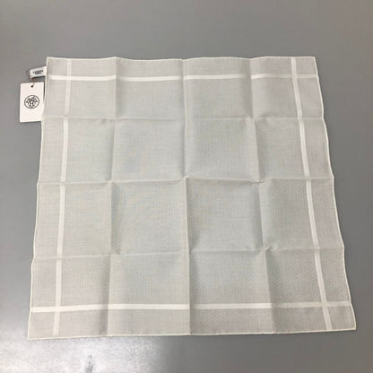 エルメス ハンカチ コットン100% ホワイト レディース HERMES【AFB53】【中古】
