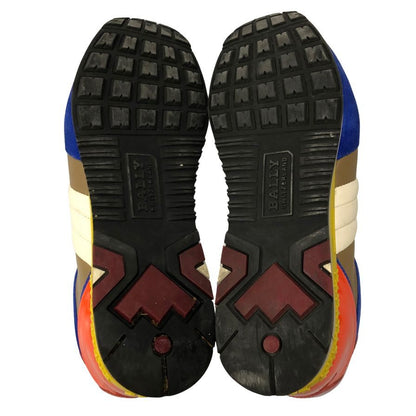バリー レザー切替 スニーカー サイズ 37ハーフ レディース 総柄 BALLY 約23.5cm【AFC8】