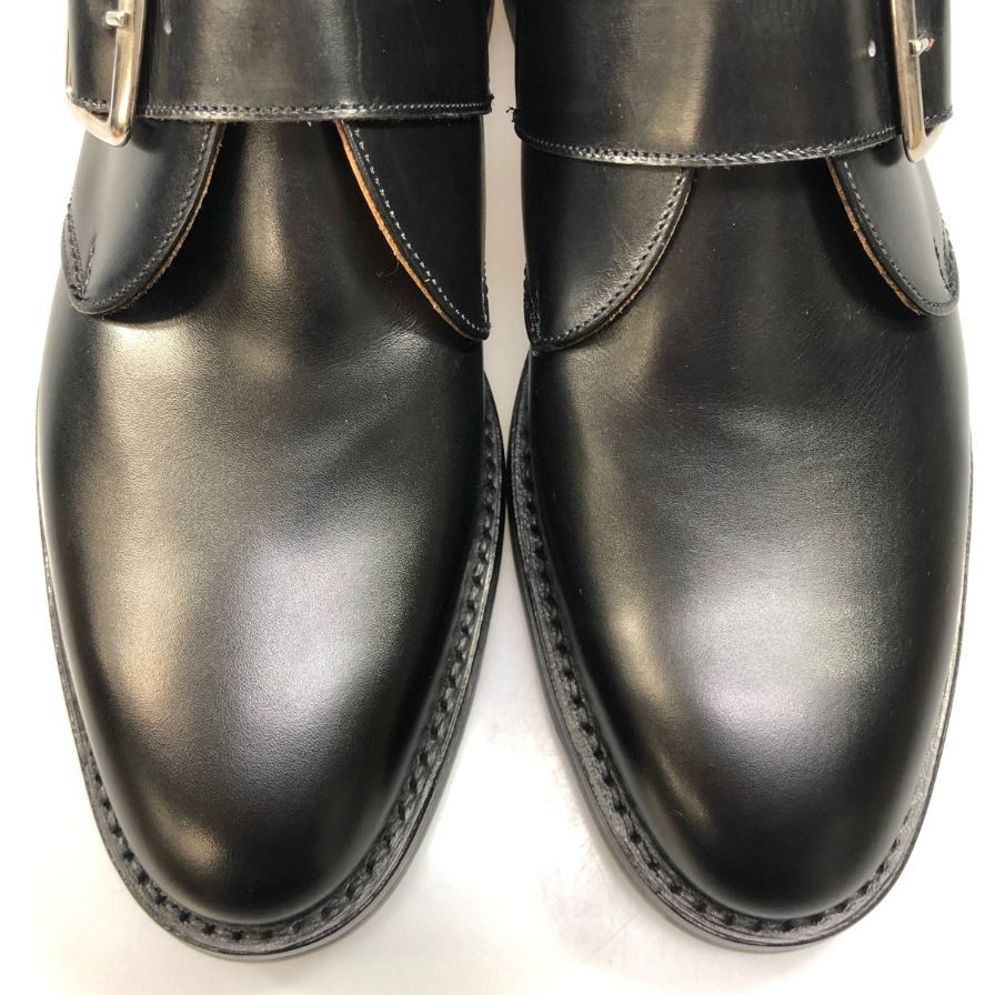 トリッカーズ M7403 シングルモンク メンズ サイズ 7 ハーフ ブラック Tricker’ｓ ビジネスシューズ 約25.5cm【LA】【中古】