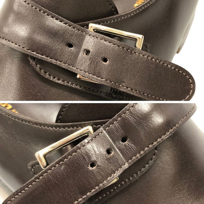 ジョンロブ シングルモンクシューズ KENTON 8695ラスト カーフ ダークブラウン メンズ 5.5E JOHN ROBB ビジネスシューズ 約24.0cm【LA】【中古】