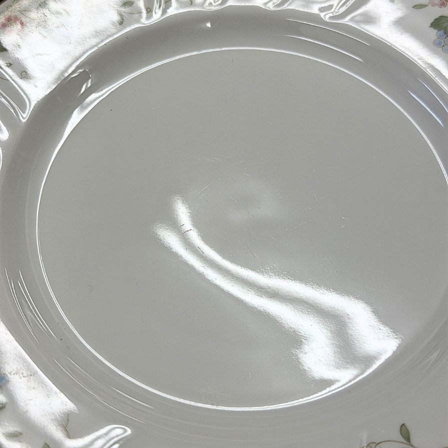 ノリタケ 皿 6枚セット 花柄・フルーツ柄 ホワイト Noritake【AFI28】【中古】