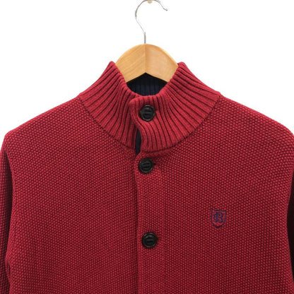 未使用◆ブラックレーベル クレストブリッジ カーディガン ハイネック 51N09-208-18 サイズ2 メンズ レッド BLACK LABEL CRESTBRIDGE 【AFB14】