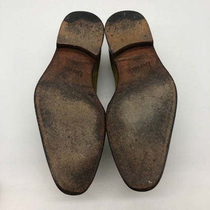 ベルルッティ パティーヌレザー ホールカット オルガ期 ライムグリーン系 サイズ6.5 メンズ Berluti 約25.0cm【PTM1】