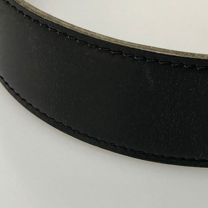 エルメス レザーベルト 金具 ブラック サイズ不明 HERMES【AFI14】