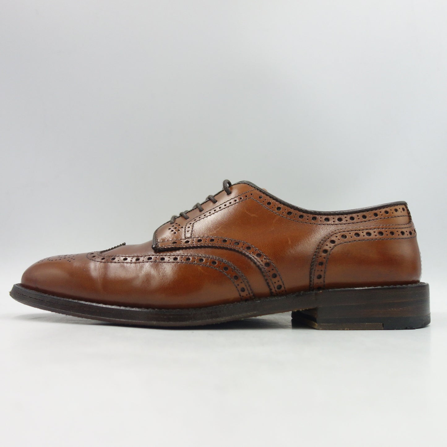 Good condition ◆ Alden leather shoes wing tip 966 calf Aberdeen last brown US7D ALDEN [LA] 