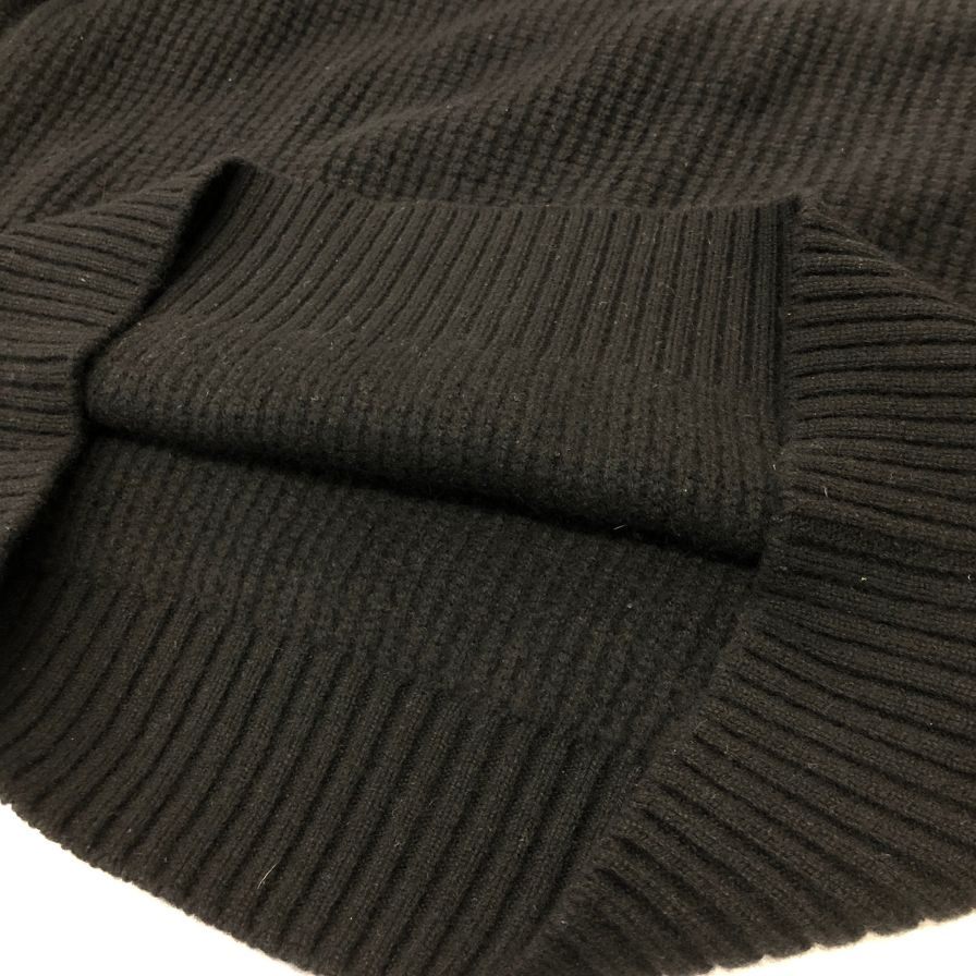 美品◆グリーンクラブス カシミヤ100％ ハイゲージニット ブラック メンズ サイズ3 GREEN CLUBS 【AFB3】