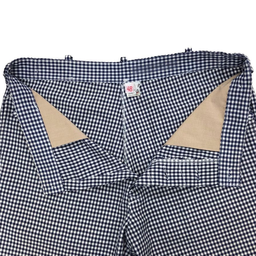 ユーロヴィンテージ シェフパンツ ハウンドトゥース ネイビー ホワイト メンズ サイズ48 Euro vintage 【AFB19】