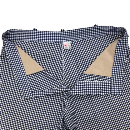 ユーロヴィンテージ シェフパンツ ハウンドトゥース ネイビー ホワイト メンズ サイズ48 Euro vintage 【AFB19】