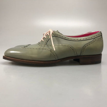 ガジアーノ&ガーリング ヴェローナ ウイングチップ ライトグリーン UK7E イングランド製 GAZIANO&GIRLING 約25.5cm【AFD7】